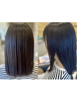 丁寧なカウンセリングで些細なご要望まで汲み取り、理想のナチュラルストレートヘアを実現！より可愛く☆