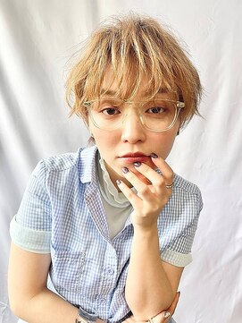 ソヨン 本厚木店(SOYON) ハイトーン×ニュアンスマッシュショート１