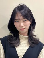 アンカーバイナチュラル(anchor by natural)&nbsp;韓国風/レイヤー/小顔/前髪カット/髪質改善/グレージュ/透明感