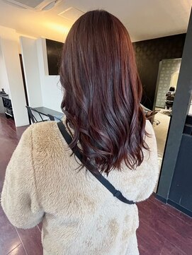 ローレン(LOREM) ゆるふわセミロング/春色カラー/ピンクブラウン/大人可愛い