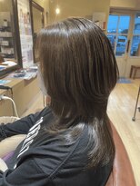 ハピエル ヘアークルー(HAPPYEL hair crew)&nbsp;小顔こなれカールチョコレートカラーブリーチなし艶髪