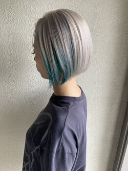 ゲート(GATE.)の写真/梅田で叶える最先端デザインカラー♪アディクシー/エドル/イルミナ取扱い【ヘアセット/ブリーチ/梅田】