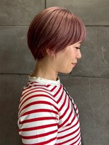 ディスコネクト(DISCO-N-NECT)&nbsp;ショート ショートボブ ピンクブラウン ピンクベージュ 美髪