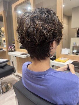 エンシーループユナイテッド(En:C-LOOP UNITED) マッシュショート×ニュアンスパーマ【鹿島 彩】