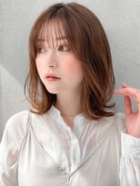 リヤン 表参道(lyann)&nbsp;似合わせカットナチュラルカールシースルーバング外ハネボブ