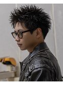 MEN’S HAIR/サーフカール/刈り上げセンターパート