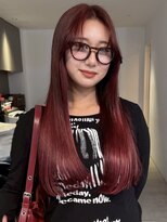 Nalu pu loa PONTE 【ナルー プロア ポンテ】【4/1 NEW OPEN(予定)】 ロングストレート/ローレイヤー/赤髪ロング/ダークレッドカラー