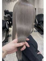 ロール 博多(Role)&nbsp;似合わせカット/ダブルカラー/ブリーチ/ミルクティーベージュ