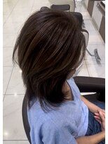 アッシュ 洋光台店(Ash) 【脱白髪染めハイライト】レイヤーカット+ナチュラルベージュ