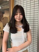 マルソー&nbsp;岡山顔まわりレイヤーカットオリーブカラー髪質改善カラー