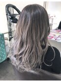 アッシュグレーグラデーションカラー