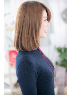ミック ヘアアンドビューティー 大山店(miq  Hair&Beauty) 伸ばしかけバングもOK☆ナチュラルボブ