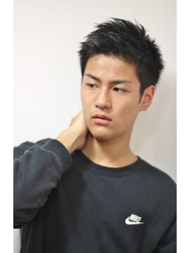 フランクスバーバー アンド ビアークラブ(FRANK'S BARBER and BEER CLUB) ワイルドアップバングかき上げビジカジソフトツーブロック