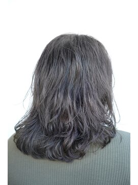 サロン マーニ(salon m ni) コテ風パーマ×オリーブグレージュ