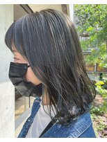 トゥッカ(TUKKA.) ハイライトボブ×オリーブグレージュ