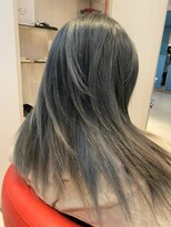 ヘアーリゾートラシックアールプラス(hair resort lachiq R+)&nbsp;《R＋》ロングストレート☆グレーヘア
