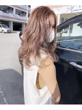 モアナ バイ ヘッドライト 駒沢大学店(Moana by HEADLIGHT) Moana【駒沢】#ピンクベージュ#髪質改善#ケアブリーチ