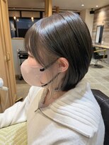 ラボヌールヘアー 札幌店(La Bonheur hair etoile) ◆  イヤリングカラー / ホワイトグレー / グレージュ　◆