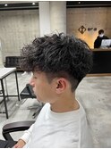 スペインカールスパイラルパーママッシュ黒髪