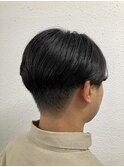メンズカット　センターパート　前下がり