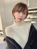 アイドットプラス 表参道(i.+omotesando)&nbsp;シルキーベージュ斜めバング丸みショート