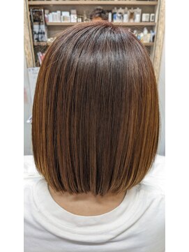 グラッソ ヘアーアンドアイ(Grasso) 美革酸性ストレートと髪質改善メテオ