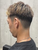 フイ 自由が丘(men's salon Hui)&nbsp;メンズ/アップバング/ツーブロックマッシュ/束感ショート波巻き