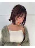 マチルダボブ/ピンクベージュ/インナーグレージュ[自由が丘駅]