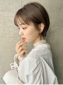 ☆【春日美月】絶対褒められる！くすみベージュ×丸みショート