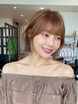 ディーエックス ウエスト(Dxxxx WEST) くびれボブ　/ショート/カット/イルミナカラー/顔周りカット