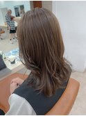ミディアム似合わせカットイメチェンハッシュカットフルバング