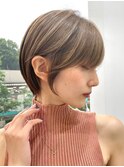 30代40代大人女性/前髪ありショートボブ/ショートヘア/髪質改善