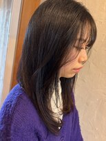 ポルム パプリカ(polum paprika)&nbsp;大人可愛いストレートツヤ髪黒髪暗髪顔回りナチュラル20代30代