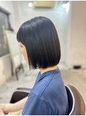 オリーブベージュウェットヘアニュアンスパーマ