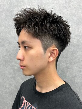 エルマーク 天王寺(L-MARK) スパイキーショートザクザクショートアップバングツーブロック