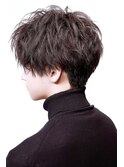 モテ髪ショートセンターパート