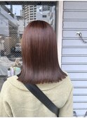 【ADORE 横浜】オレンジブラウン×切りっぱなしミディアム