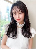 韓国ヘア/レイヤーカット/顔周り/小顔/前髪あり/30代