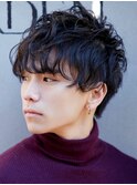 ビジネス 爽やか ニュアンスパーマ　ナチュラル 好感度ヘア