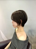 ミズチャーム(Ms.CHARM)&nbsp;暗髪ショート/グレージュ/オリーブグレージュ