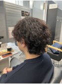 波巻きツイストスパイラルパーマ/フェザーパーマ/眉毛/メンズ
