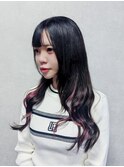 プルエクステでロングヘア　