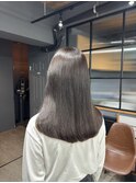 シンプルなのに洗練された透明感カラー／髪質改善トリートメント