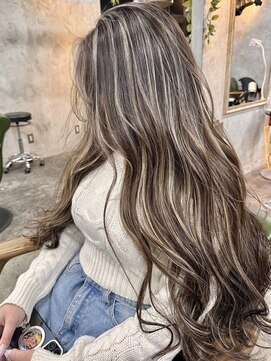 アポロ 横浜駅店(apollo) ハイライトバレイヤージュダブルカラーシャドウルーツ