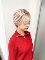 ムクヘアー(muk hair)&nbsp;コンパクトショート×ミルクティーベージュ