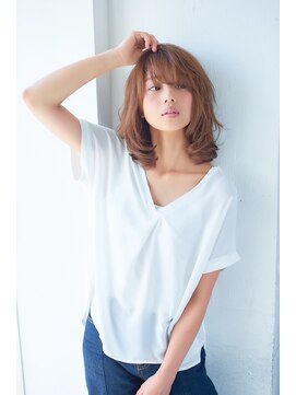 ラル(Lull) レイヤーカット　ミニウルフ　デジタルパーマ　グレージュ