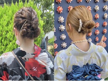 カームバイリコ 学芸大学(calm by liko)の写真/夏祭り/花火大会の季節が到来◎【浴衣着付け+お任せヘアセット¥11000】[学芸大学]