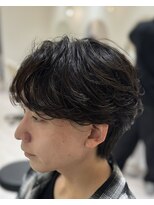 バース 梅田中崎町店(BIRTH)&nbsp;ニュアンスパーマセンターパートフェザーパーマワンカールパーマ