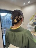 シニヨン　ヘアアレンジ