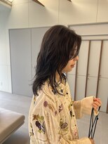 ローレンアオ(LOREN AO)&nbsp;くびれヘア/アプリコットオレンジ/夏のヘアアレンジ/栄矢場